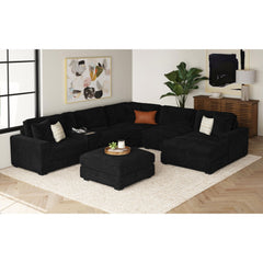 Arizona Modular Wedge with 1 pillow 20" in Steno Black