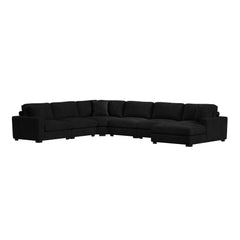 Arizona Modular Wedge with 1 pillow 20" in Steno Black
