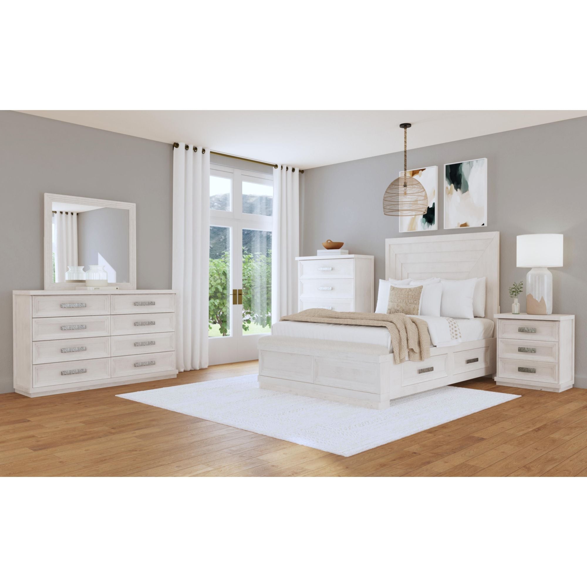 Avalanche 5-Drawer Chest in Antique White – SKU B-11600-7-CH | Elements
