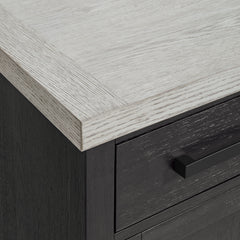 Axel Server in Light Grey and Espresso