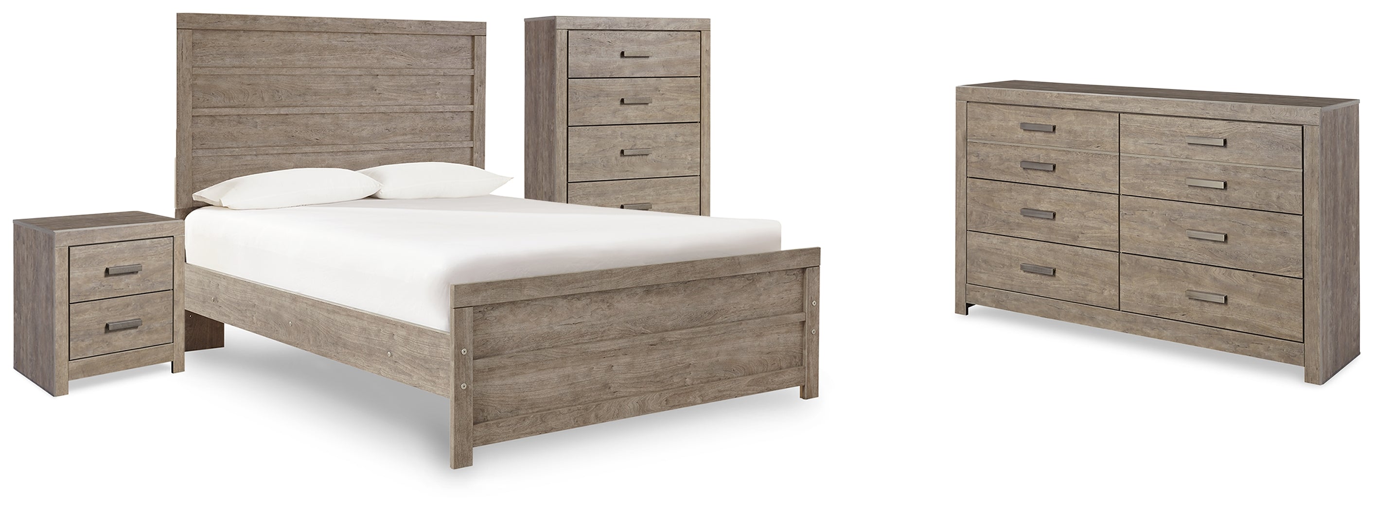 Hoover Furniture Outlet - Ashley Furniture - Culverbach Full Panel Bed, Dresser, Chest and Nightstand - Full Panel Bed, Dresser, Chest and Nightstand - B070B18