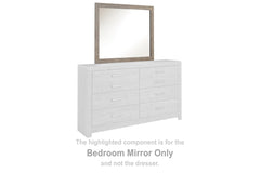 Hoover Furniture Outlet - Ashley Furniture - Culverbach Bedroom Mirror - Bedroom Mirror / Gray - B070-36