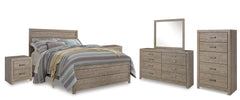 Hoover Furniture Outlet - Ashley Furniture - Culverbach Queen Panel Bed with Dresser and Mirror, Chest and 2 Nightstands - Queen Panel Bed with Dresser, Mirror, Chest and 2 Nightstands - B070B13