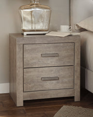 Hoover Furniture Outlet - Ashley Furniture - Culverbach Nightstand - Two Drawer Night Stand / Gray - B070-92