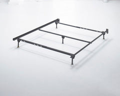 Hoover Furniture Outlet - Ashley Furniture - Platform Queen Bolt on Bed Frame - Queen Bolt on Bed Frame / Metallic - B100-31