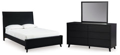 Hoover Furniture Outlet - Ashley Furniture - Danziar Queen Panel Platform Bed, Dresser and Mirror - Queen Panel Platform Bed, Dresser and Mirror - B1013B15