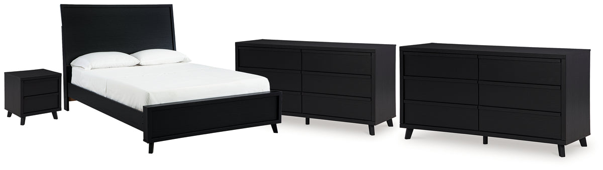 Hoover Furniture Outlet - Ashley Furniture - Danziar Queen Panel Bed, 2 Dressers and Nightstand - Queen Panel Bed, 2 Dressers and Nightstand - B1013B31