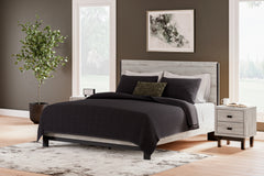 Hoover Furniture Outlet - Ashley Furniture - Vessalli King Panel Bed - King Panel Bed / Gray - B1036B7
