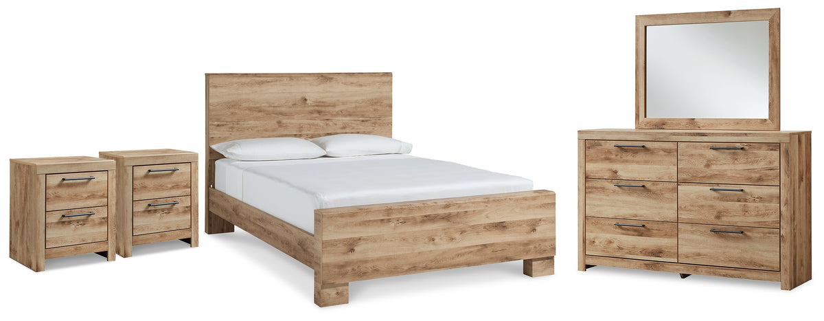 Hoover Furniture Outlet - Ashley Furniture - Hyanna Queen Panel Bed with Dresser, Mirror and 1 Nightstand - Queen Panel Bed with Dresser, Mirror and 1 Nightstand - B1050B14