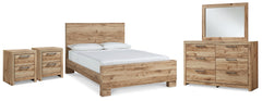 Hoover Furniture Outlet - Ashley Furniture - Hyanna Queen Panel Bed with Dresser, Mirror and 1 Nightstand - Queen Panel Bed with Dresser, Mirror and 1 Nightstand - B1050B14
