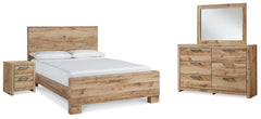 Hoover Furniture Outlet - Ashley Furniture - Hyanna Queen Panel Bed, Dresser, Mirror, and Nightstand - Queen Panel Bed, Dresser, Mirror, and Nightstand - B1050B35