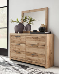 Hoover Furniture Outlet - Ashley Furniture - Hyanna Dresser and Mirror - Dresser and Mirror / Tan Brown - B1050B1