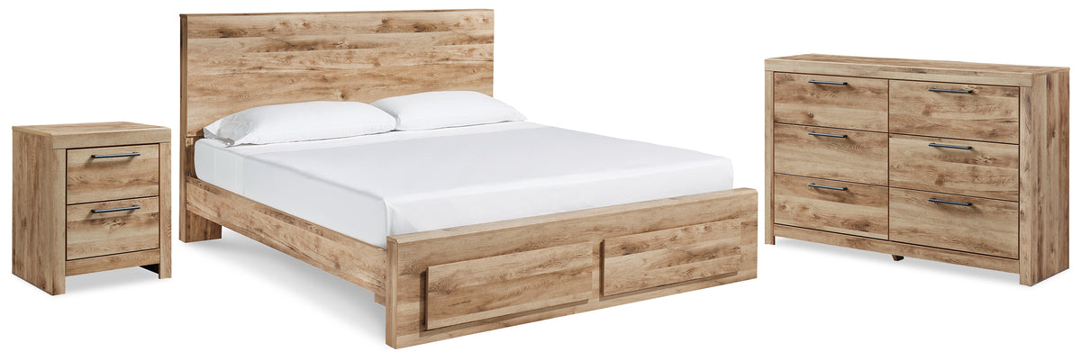 Hoover Furniture Outlet - Ashley Furniture - Hyanna Queen Panel Storage Bed, Dresser and Nightstand - Queen Panel Storage Bed, Dresser and Nightstand - B1050B60