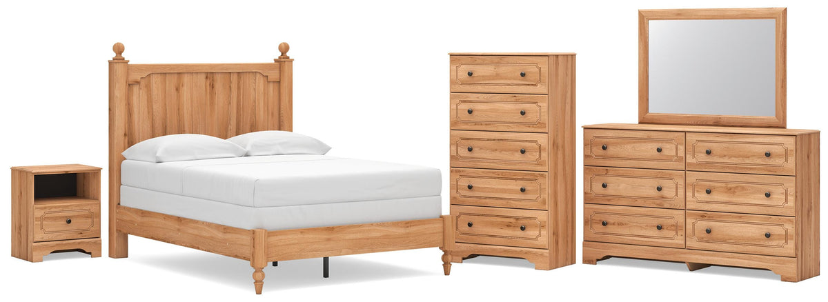 Hoover Furniture Outlet - Ashley Furniture - Aleaport Full Panel Bed, Dresser, Mirror, Chest and Nightstand - Full Panel Bed, Dresser, Mirror, Chest and Nightstand - PCB1075B11