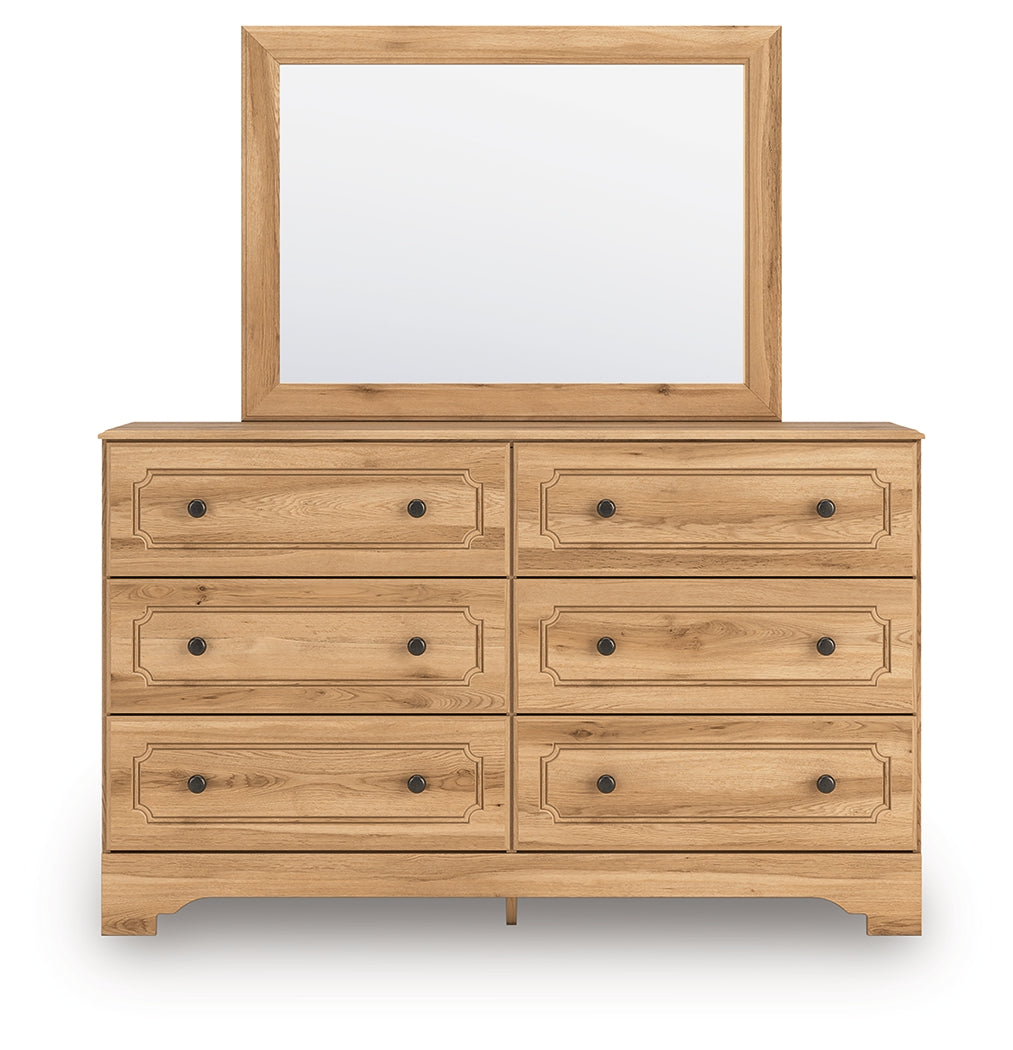 Hoover Furniture Outlet - Ashley Furniture - Aleaport Full Panel Bed, Dresser and Mirror - Full Panel Bed, Dresser and Mirror - PCB1075B6