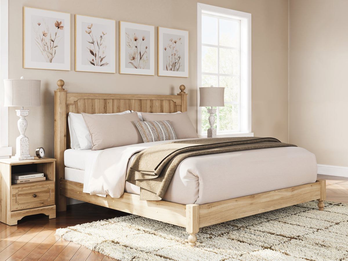 Hoover Furniture Outlet - Ashley Furniture - Aleaport King Panel Bed - King Panel Bed - PCB1075B8