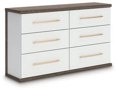 Kendanport Queen Upholstered Bed, Dresser and Nightstand