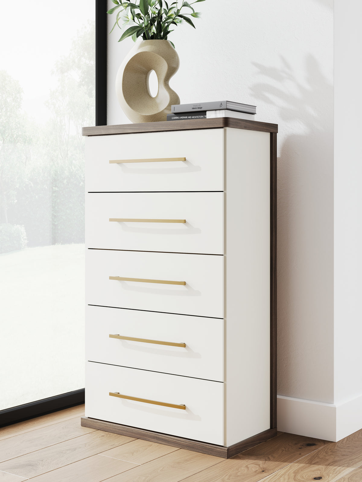 Hoover Furniture Outlet - Ashley Furniture - Kendanport Chest of Drawers - Five Drawer Chest - PCB1108-46
