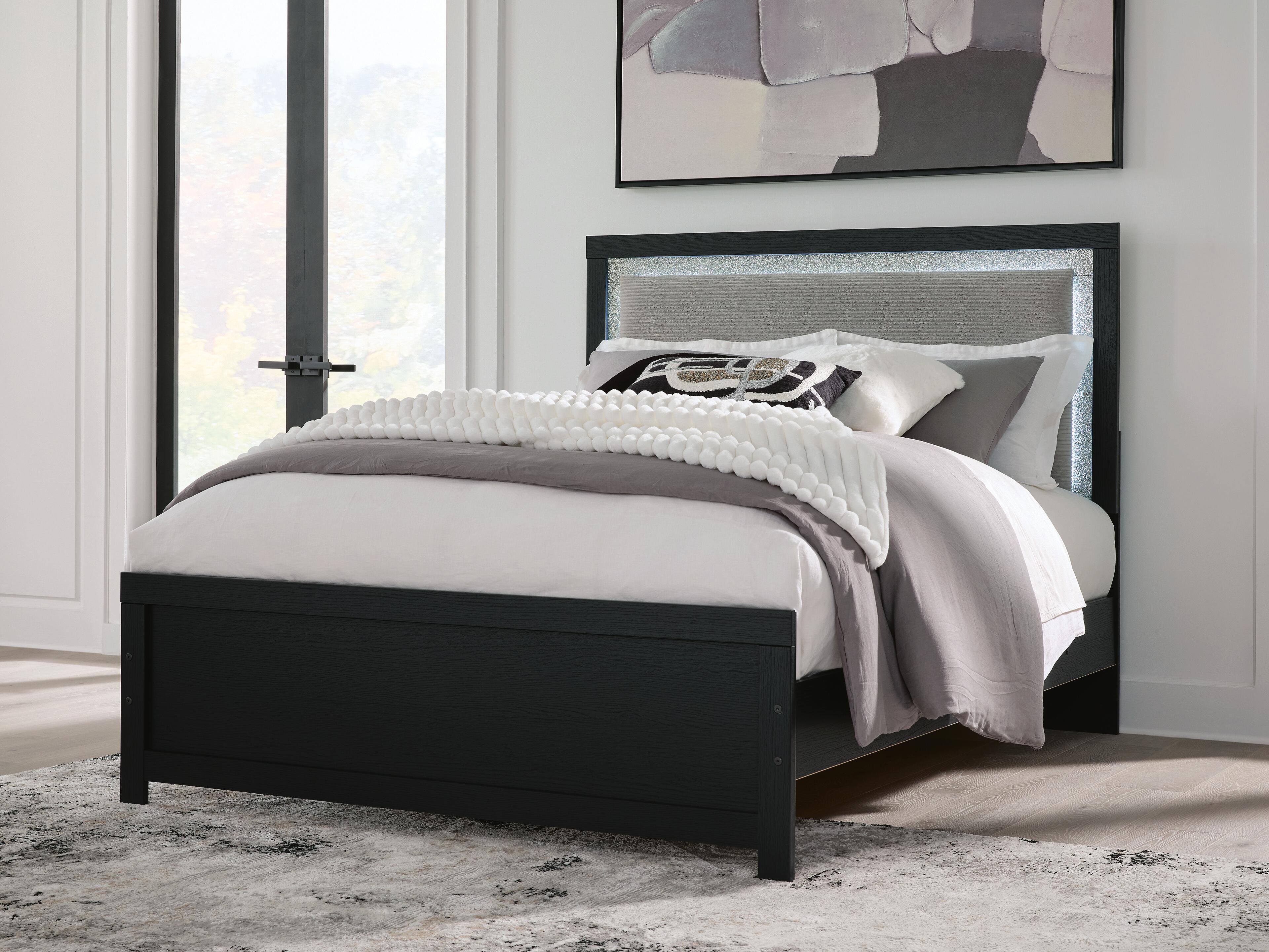 Hoover Furniture Outlet - Ashley Furniture - Maeling Queen Upholstered Panel Bed - Queen Upholstered Panel Bed - PCB1115B6