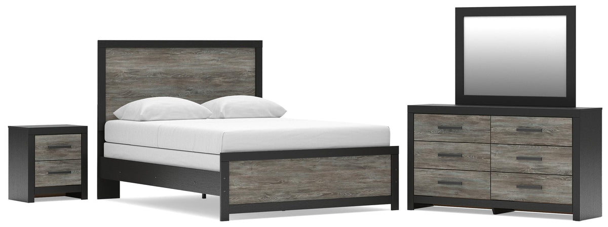 Hoover Furniture Outlet - Ashley Furniture - Broachmyn Queen Panel Bed, Dresser, Mirror and Nightstand - Queen Panel Bed, Dresser, Mirror and Nightstand - PCB1118B27