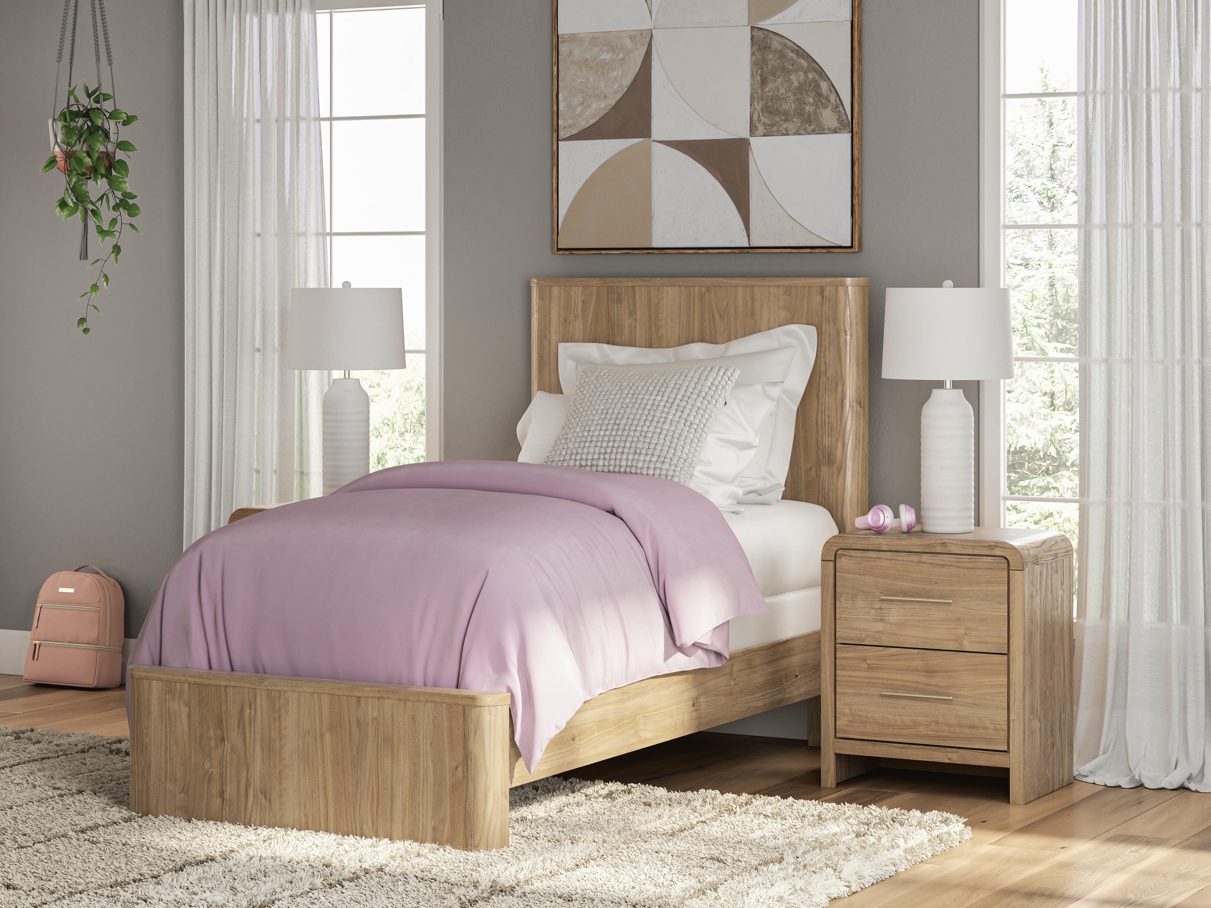 Hoover Furniture Outlet - Ashley Furniture - Gramburg Twin Panel Bed - Twin Panel Bed - PCB1121B2