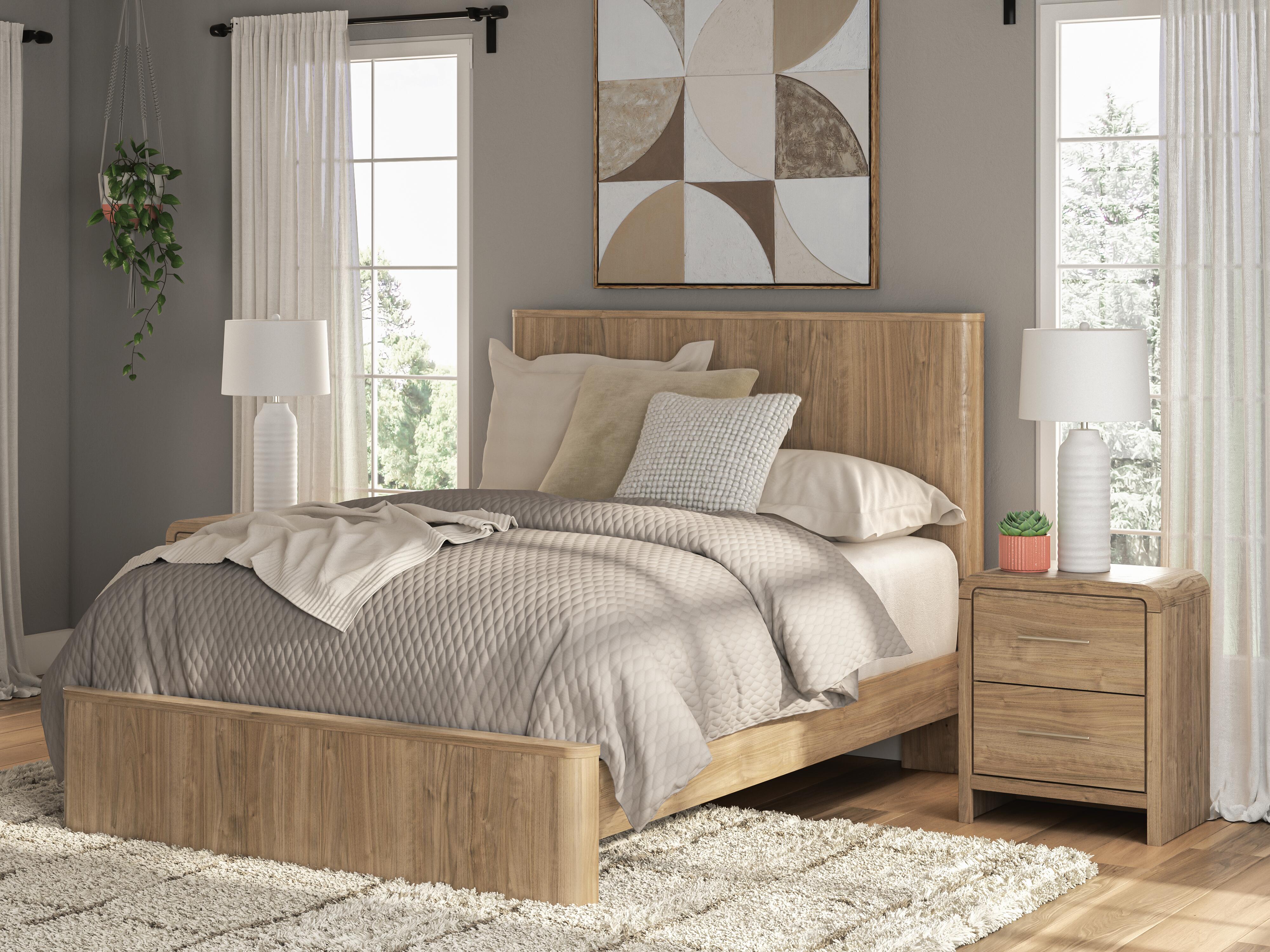 Hoover Furniture Outlet - Ashley Furniture - Gramburg Queen Panel Platform Bed - Queen Panel Platform Bed - PCB1121B10