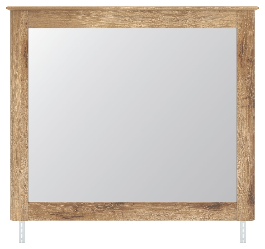 Hoover Furniture Outlet - Ashley Furniture - Makidern Bedroom Mirror - Bedroom Mirror / Tan - PCB1170-36