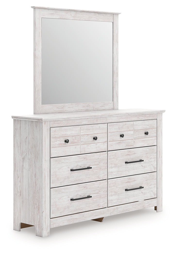 Hoover Furniture Outlet - Ashley Furniture - Makidern Dresser and Mirror - Dresser and Mirror - PCB1171B1