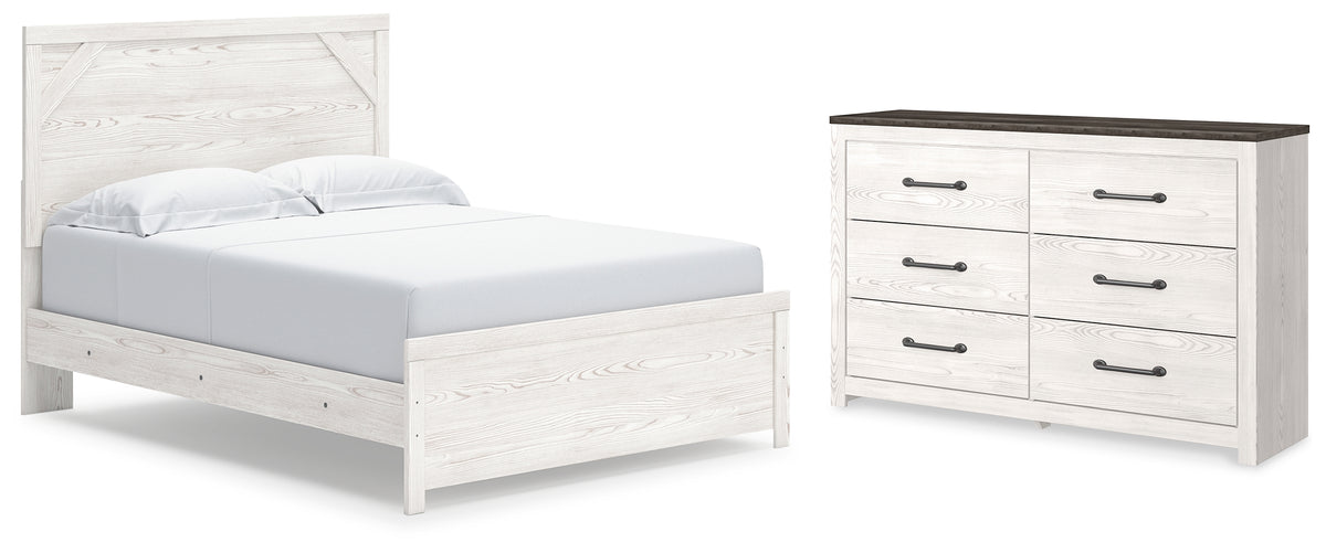 Hoover Furniture Outlet - Ashley Furniture - Gerridan Queen Panel Bed and Dresser - Queen Panel Bed and Dresser - B1190B34