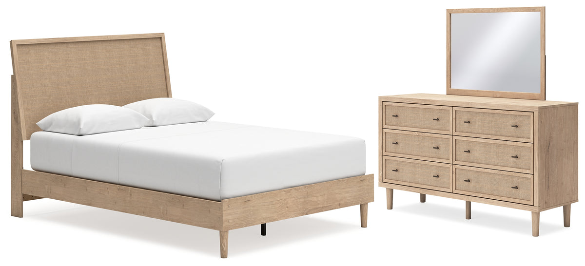 Hoover Furniture Outlet - Ashley Furniture - Cielden Queen Panel Bed, Dresser and Mirror - Queen Panel Bed, Dresser and Mirror - B1199B4
