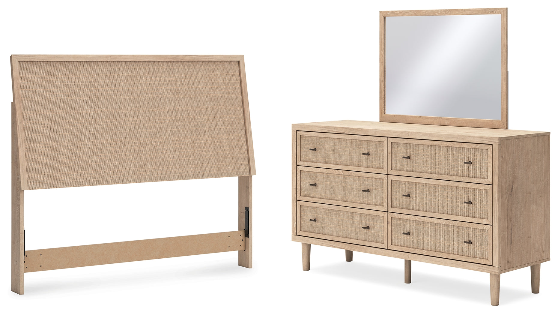 Hoover Furniture Outlet - Ashley Furniture - Cielden Queen Panel Headboard, Dresser and Mirror - Queen Panel Headboard, Dresser and Mirror - B1199B8
