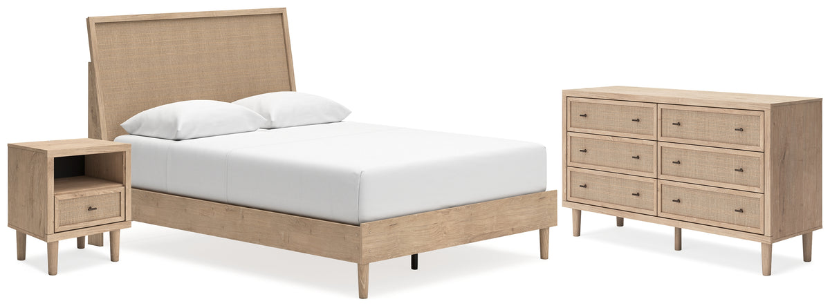Hoover Furniture Outlet - Ashley Furniture - Cielden Queen Panel Bed, Dresser and Nightstand - Queen Panel Bed, Dresser and Nightstand - B1199B12