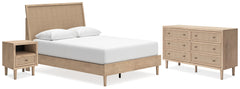 Hoover Furniture Outlet - Ashley Furniture - Cielden Queen Panel Bed, Dresser and Nightstand - Queen Panel Bed, Dresser and Nightstand - B1199B12