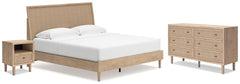 Hoover Furniture Outlet - Ashley Furniture - Cielden King Panel Bed, Dresser and Nightstand - King Panel Bed, Dresser and Nightstand - B1199B13