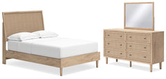 Hoover Furniture Outlet - Ashley Furniture - Cielden Full Panel Bed, Dresser and Mirror - Full Panel Bed, Dresser and Mirror / Two-tone - B1199B7