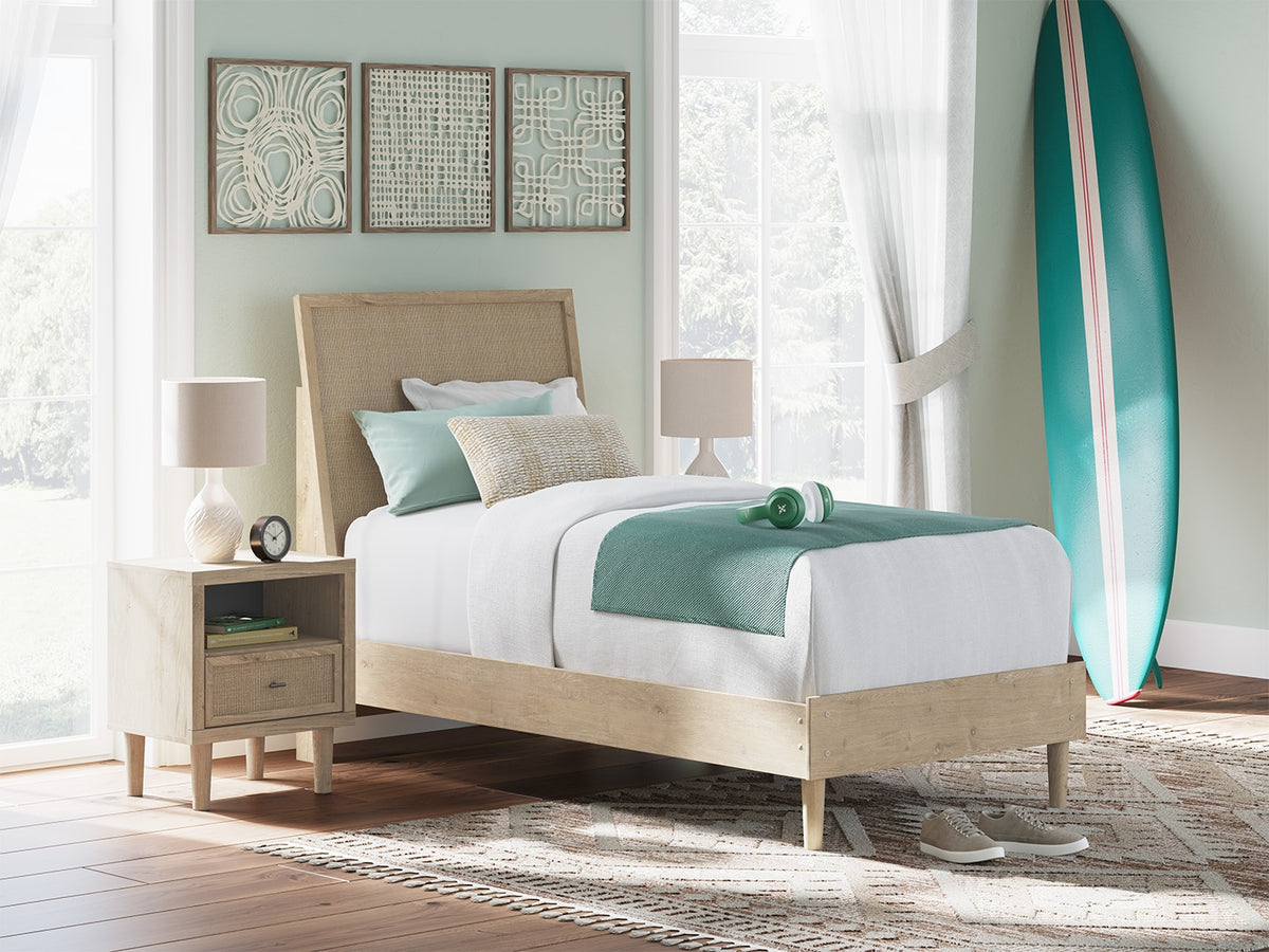 Hoover Furniture Outlet - Ashley Furniture - Cielden Twin Panel Bed - Twin Panel Bed - B1199B18