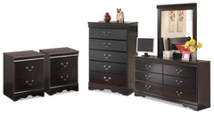 Huey Vineyard Dresser, Mirror, Chest and 2 Nightstands