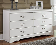 Hoover Furniture Outlet - Ashley Furniture - Anarasia Dresser - Six Drawer Dresser / White - B129-31