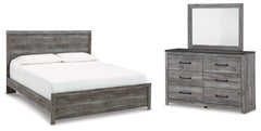 Hoover Furniture Outlet - Ashley Furniture - Bronyan King Panel Bed, Dresser and Mirror - King Panel Bed, Dresser and Mirror - B1290B7