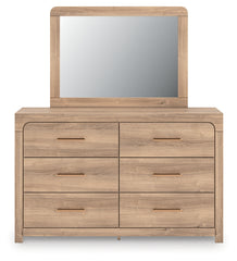 Kinlanni Queen Panel Bed, Dresser, Mirror and Nightstand