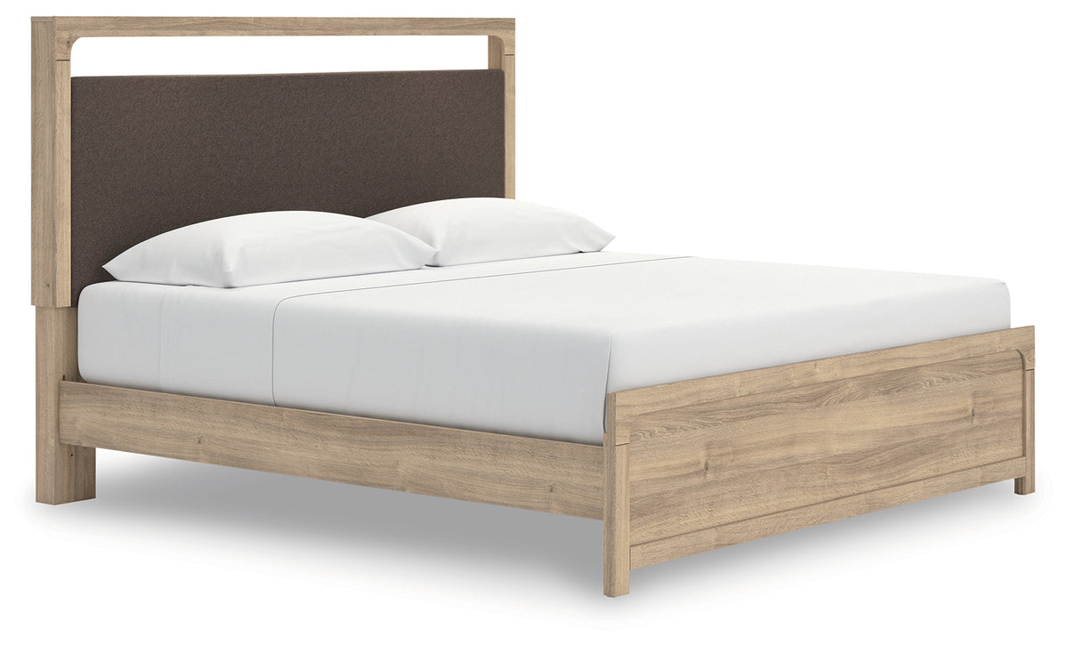 Hoover Furniture Outlet - Ashley Furniture - Kinlanni King Upholstered Platform Bed - King Upholstered Platform Bed - PCB1360B16