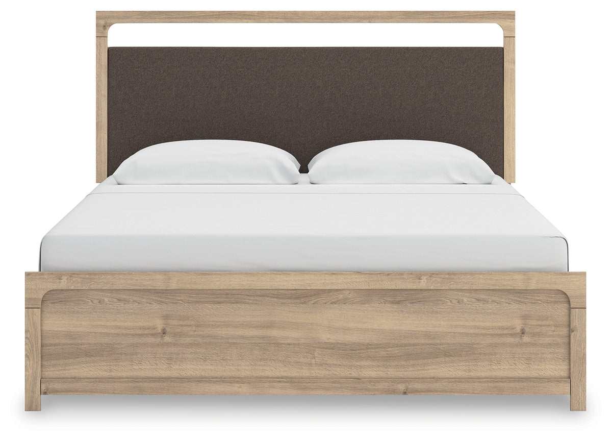 Hoover Furniture Outlet - Ashley Furniture - Kinlanni King Upholstered Panel Bed - King Upholstered Panel Bed - PCB1360B15