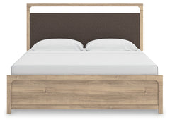 Hoover Furniture Outlet - Ashley Furniture - Kinlanni King Upholstered Panel Bed - King Upholstered Panel Bed - PCB1360B15