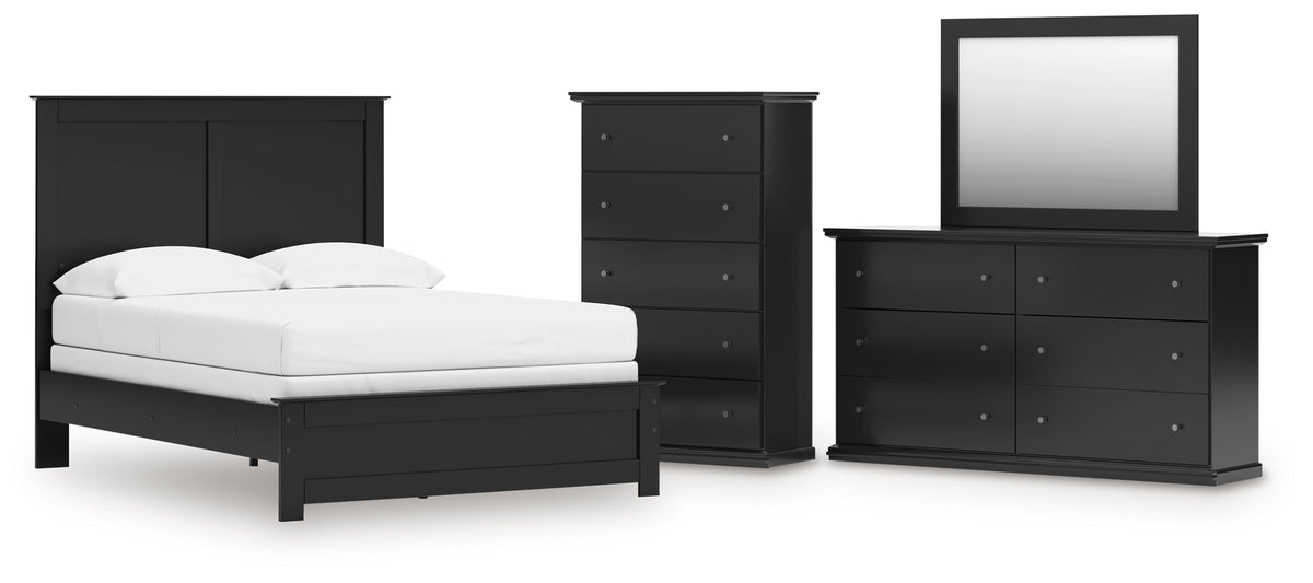 Hoover Furniture Outlet - Ashley Furniture - Maribel Full Panel Bed, Dresser, Mirror and Chest - Full Panel Bed, Dresser, Mirror and Chest - B138B82
