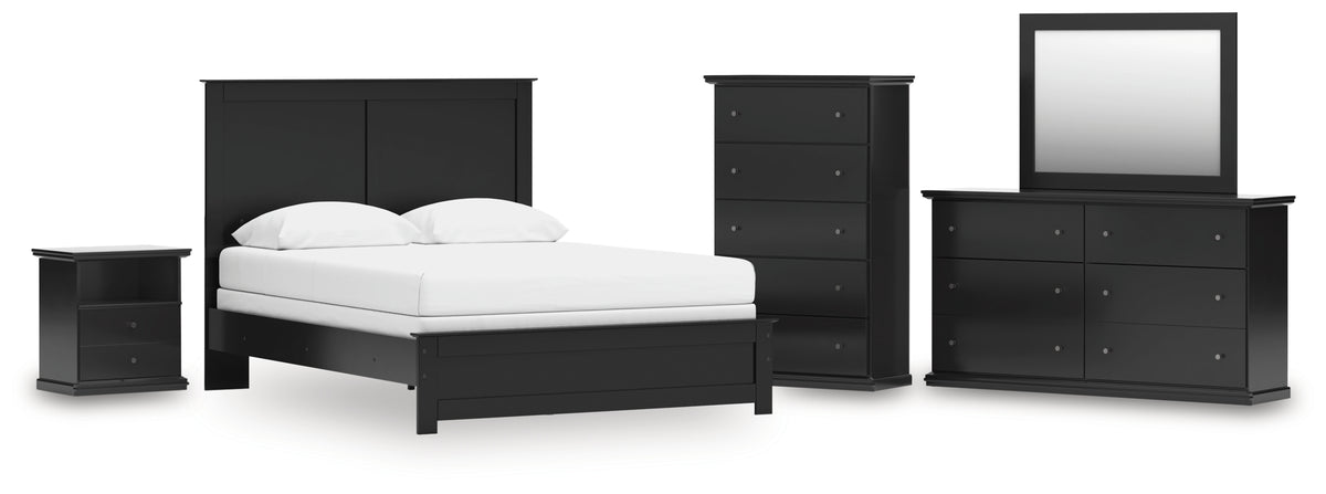 Hoover Furniture Outlet - Ashley Furniture - Maribel Queen Panel Bed, Dresser, Mirror, Chest and Nightstand - Queen Panel Bed, Dresser, Mirror, Chest and Nightstand - B138B75