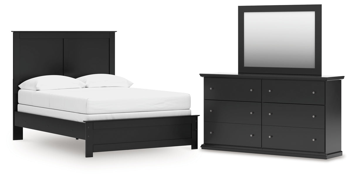 Hoover Furniture Outlet - Ashley Furniture - Maribel Full Panel Bed, Dresser and Mirror - Full Panel Bed, Dresser and Mirror - B138B79
