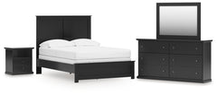 Hoover Furniture Outlet - Ashley Furniture - Maribel Full Panel Bed, Dresser, Mirror and Nightstand - Full Panel Bed, Dresser, Mirror and Nightstand - B138B78