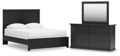 Hoover Furniture Outlet - Ashley Furniture - Maribel Queen Panel Bed with Dresser and Mirror - Queen Panel Bed with Dresser and Mirror - B138B72