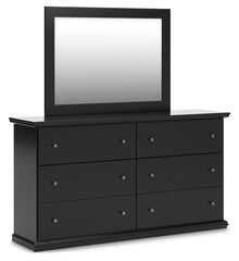 Maribel Queen Panel Bed with Dresser, Mirror and Nightstand