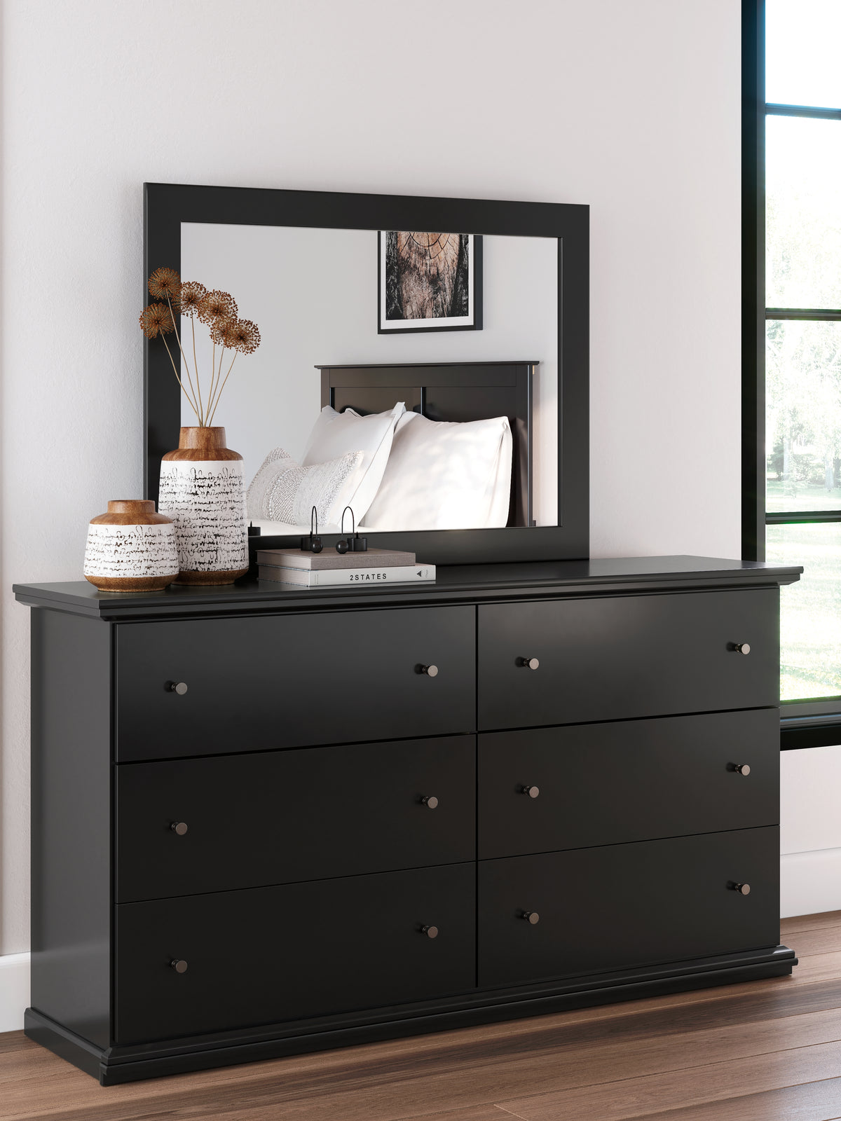 Hoover Furniture Outlet - Ashley Furniture - Maribel Dresser and Mirror - Dresser and Mirror - B138B50